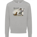 Branch Manager Funny Dog Walking Dad Mens Sweatshirt Jumper Sports Grey