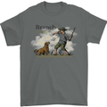 Branch Manager Funny Dog Walking Dad Mens T-Shirt 100% Cotton Charcoal