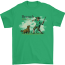 Branch Manager Funny Dog Walking Dad Mens T-Shirt 100% Cotton Irish Green