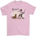 Branch Manager Funny Dog Walking Dad Mens T-Shirt 100% Cotton Light Pink