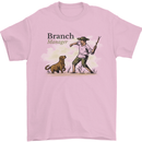 Branch Manager Funny Dog Walking Dad Mens T-Shirt 100% Cotton Light Pink