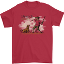 Branch Manager Funny Dog Walking Dad Mens T-Shirt 100% Cotton Red