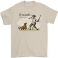 Branch Manager Funny Dog Walking Dad Mens T-Shirt 100% Cotton Sand