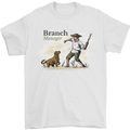 Branch Manager Funny Dog Walking Dad Mens T-Shirt 100% Cotton White