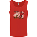 Branch Manager Funny Dog Walking Dad Mens Vest Tank Top Red