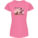 Branch Manager Funny Dog Walking Dad Womens Petite Cut T-Shirt Azalea