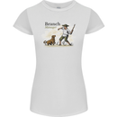 Branch Manager Funny Dog Walking Dad Womens Petite Cut T-Shirt White