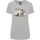 Branch Manager Funny Dog Walking Dad Womens Wider Cut T-Shirt Sports Grey