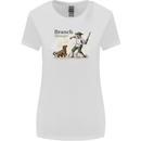Branch Manager Funny Dog Walking Dad Womens Wider Cut T-Shirt White