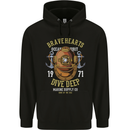 Brave Hearts Dive Deep Scuba Diving Diver Childrens Kids Hoodie Black