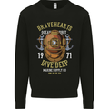 Brave Hearts Dive Deep Scuba Diving Diver Mens Sweatshirt Jumper Black