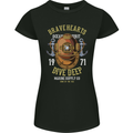 Brave Hearts Dive Deep Scuba Diving Diver Womens Petite Cut T-Shirt Black