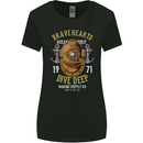 Brave Hearts Dive Deep Scuba Diving Diver Womens Wider Cut T-Shirt Black