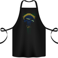 Brazil Skull Gym Training Bodybuilding Cotton Apron 100% Organic Black