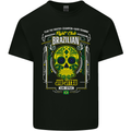Brazilian Jiu Jitsu Skull MMA Martial Arts Kids T-Shirt Childrens Black