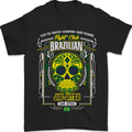 Brazilian Jiu Jitsu Skull MMA Martial Arts Mens T-Shirt 100% Cotton Black