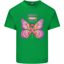 Breast Cancer Awareness Month Butterfly Kids T-Shirt Childrens Irish Green