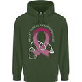 Breast Cancer Nurse Childrens Kids Hoodie Forest Green