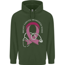 Breast Cancer Nurse Childrens Kids Hoodie Forest Green