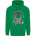 Breast Cancer Nurse Childrens Kids Hoodie Irish Green