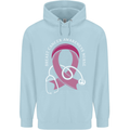 Breast Cancer Nurse Childrens Kids Hoodie Light Blue