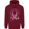 Breast Cancer Nurse Childrens Kids Hoodie Maroon