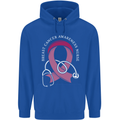 Breast Cancer Nurse Childrens Kids Hoodie Royal Blue