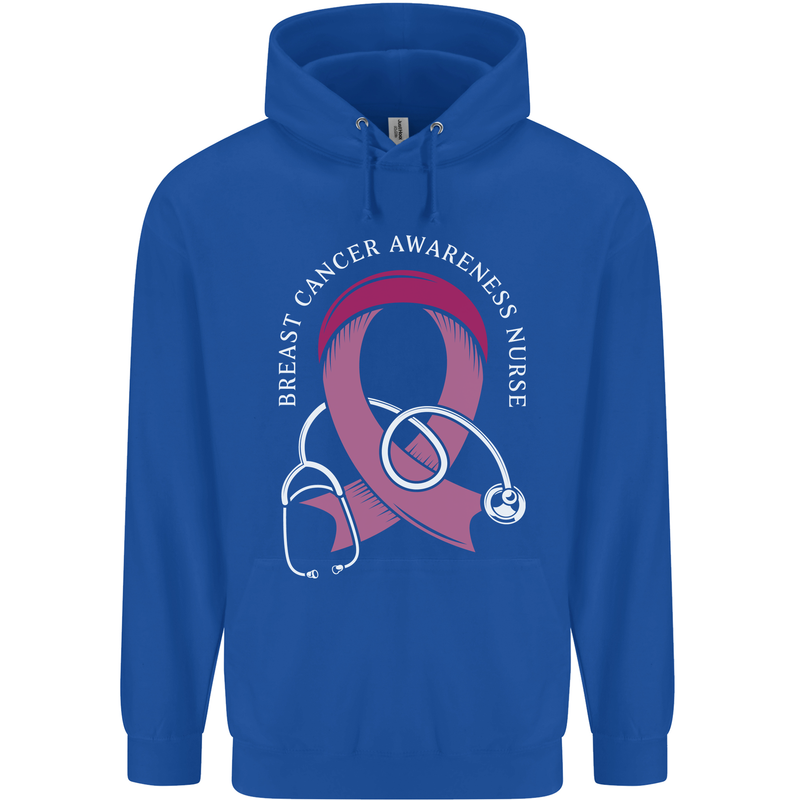 Breast Cancer Nurse Childrens Kids Hoodie Royal Blue