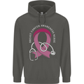 Breast Cancer Nurse Childrens Kids Hoodie Storm Grey