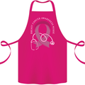 Breast Cancer Nurse Cotton Apron 100% Organic Pink