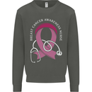 Breast Cancer Nurse Kids Sweatshirt Jumper Storm Grey