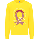 Breast Cancer Nurse Kids Sweatshirt Jumper Yellow