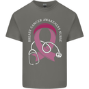 Breast Cancer Nurse Kids T-Shirt Childrens Charcoal