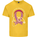 Breast Cancer Nurse Kids T-Shirt Childrens Yellow