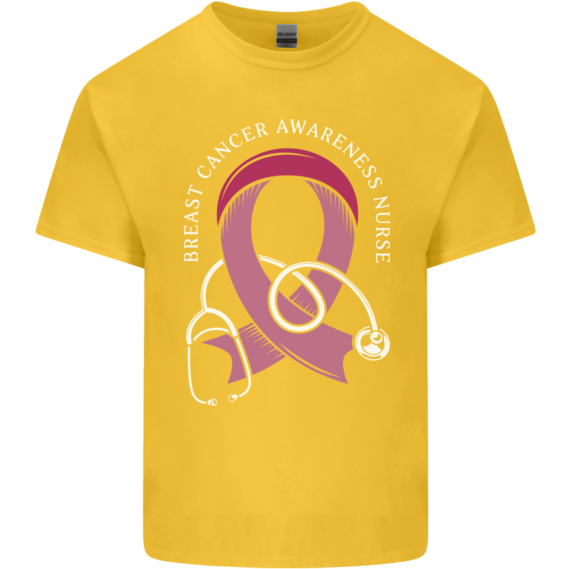 Breast Cancer Nurse Kids T-Shirt Childrens Yellow