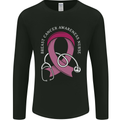 Breast Cancer Nurse Mens Long Sleeve T-Shirt Black