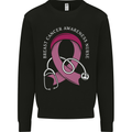 Breast Cancer Nurse Mens Sweatshirt Jumper Black