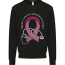 Breast Cancer Nurse Mens Sweatshirt Jumper Black