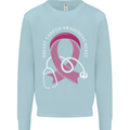 Breast Cancer Nurse Mens Sweatshirt Jumper Light Blue