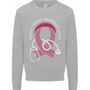 Breast Cancer Nurse Mens Sweatshirt Jumper Sports Grey