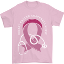 Breast Cancer Nurse Mens T-Shirt 100% Cotton Light Pink