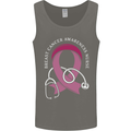 Breast Cancer Nurse Mens Vest Tank Top Charcoal