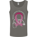 Breast Cancer Nurse Mens Vest Tank Top Charcoal