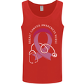 Breast Cancer Nurse Mens Vest Tank Top Red