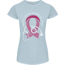 Breast Cancer Nurse Womens Petite Cut T-Shirt Light Blue