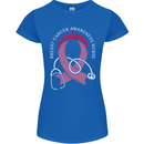 Breast Cancer Nurse Womens Petite Cut T-Shirt Royal Blue