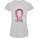 Breast Cancer Nurse Womens Petite Cut T-Shirt Sports Grey