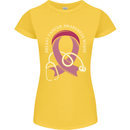 Breast Cancer Nurse Womens Petite Cut T-Shirt Yellow