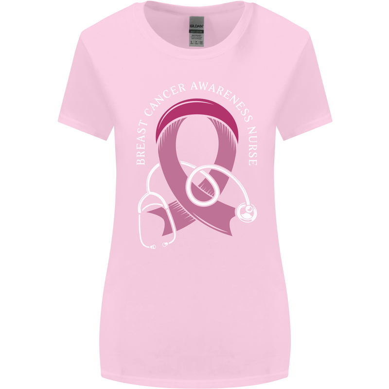 Breast Cancer Nurse Womens Wider Cut T-Shirt Light Pink