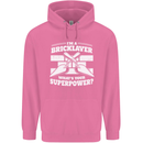 Bricklayer Whats Your Superpower Builder Bricky Childrens Kids Hoodie Azalea